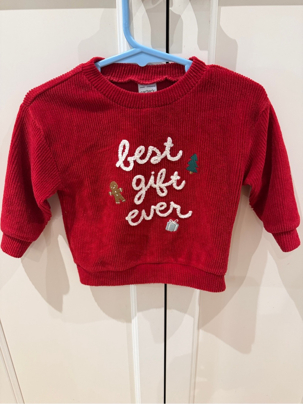 Carters 6m Red Holiday 'Best Gift Ever' Sweatshirt